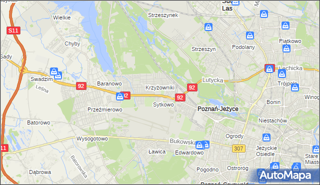 mapa Smochowice, Smochowice na mapie Targeo