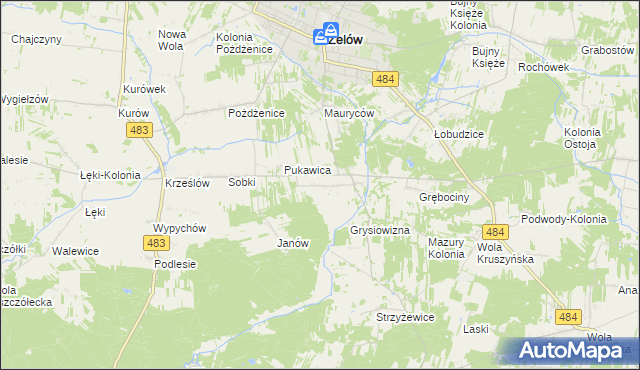 mapa Sromutka, Sromutka na mapie Targeo