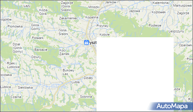 mapa Twierdza, Twierdza na mapie Targeo