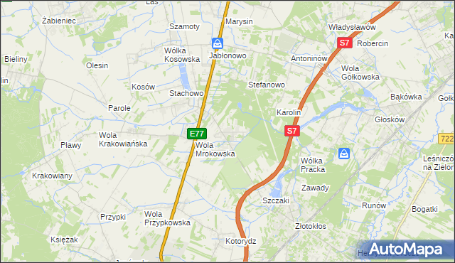 mapa Warszawianka, Warszawianka na mapie Targeo