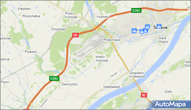 mapa Wielki Konopat, Wielki Konopat na mapie Targeo