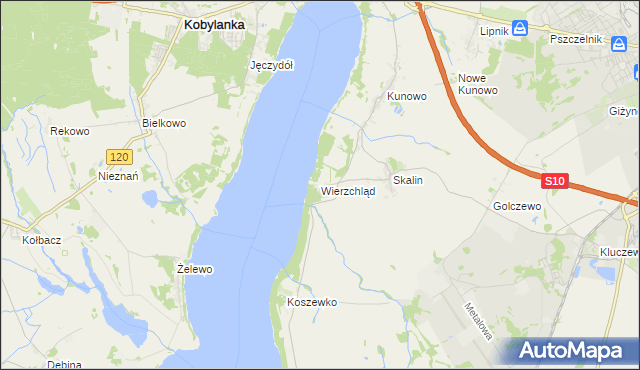 mapa Wierzchląd, Wierzchląd na mapie Targeo