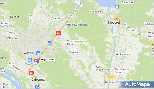 mapa Wola Aleksandra, Wola Aleksandra na mapie Targeo