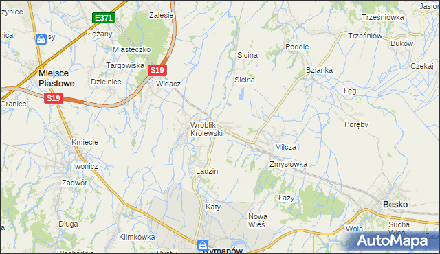 mapa Wróblik Szlachecki, Wróblik Szlachecki na mapie Targeo