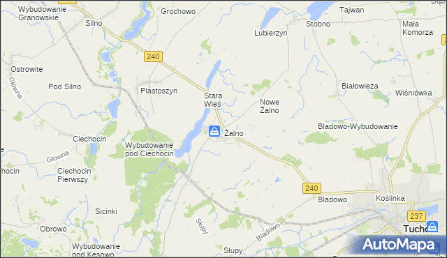 mapa Żalno, Żalno na mapie Targeo