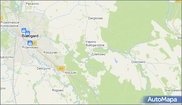 mapa Żytelkowo, Żytelkowo na mapie Targeo