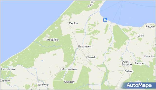 mapa Bałamątek, Bałamątek na mapie Targeo