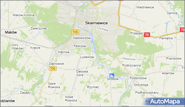 mapa Balcerów, Balcerów na mapie Targeo