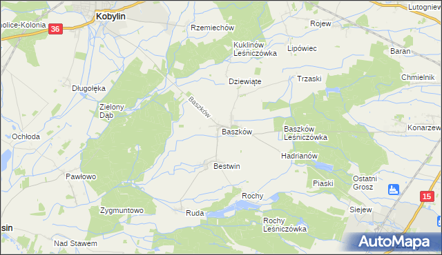 mapa Baszków, Baszków na mapie Targeo