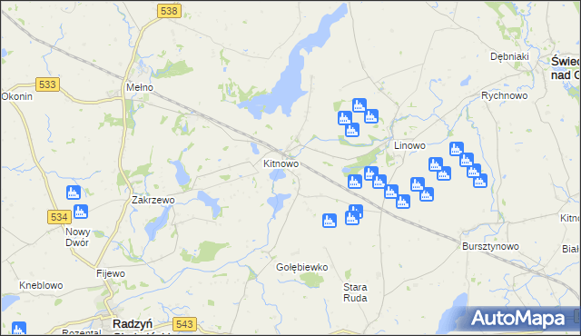 mapa Boguszewo gmina Gruta, Boguszewo gmina Gruta na mapie Targeo