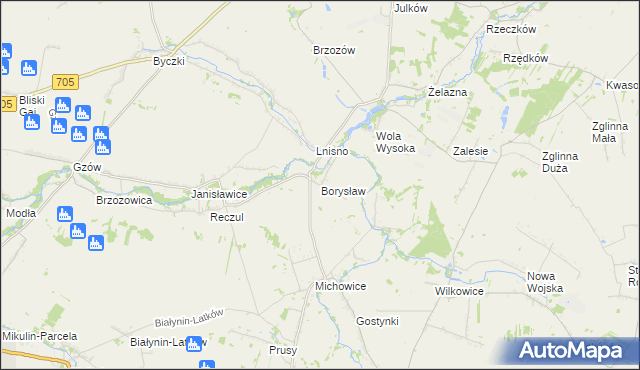 mapa Borysław, Borysław na mapie Targeo