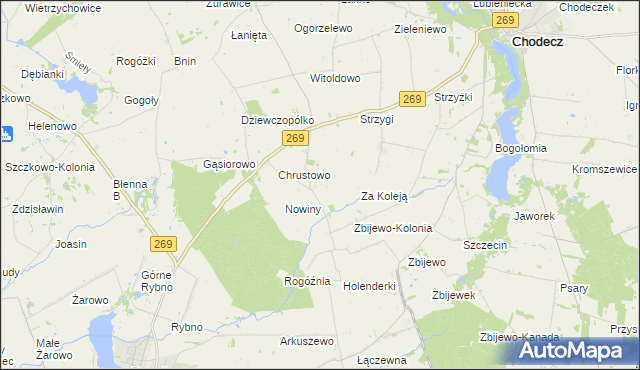 mapa Broniszewo gmina Przedecz, Broniszewo gmina Przedecz na mapie Targeo