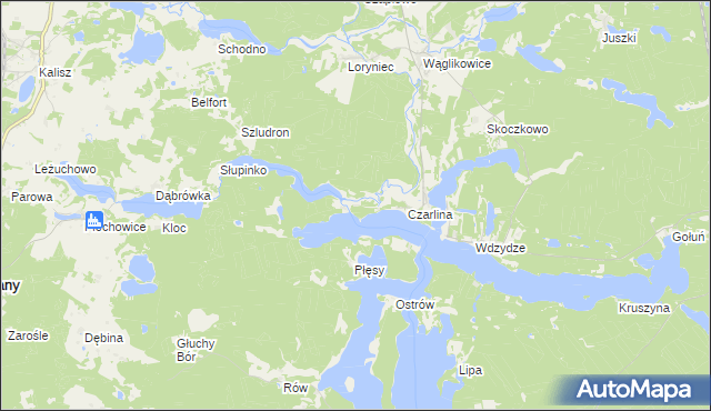 mapa Czarlina-Osada, Czarlina-Osada na mapie Targeo