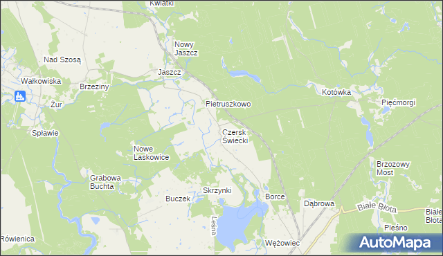 mapa Czersk Świecki, Czersk Świecki na mapie Targeo