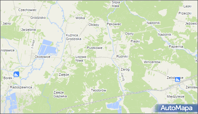 mapa Dąbrowa gmina Koniecpol, Dąbrowa gmina Koniecpol na mapie Targeo