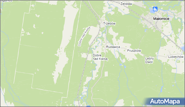 mapa Dobre nad Kwisą, Dobre nad Kwisą na mapie Targeo