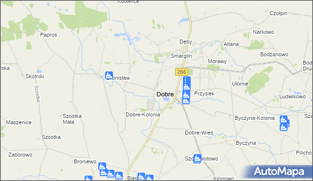 mapa Dobre powiat radziejowski, Dobre powiat radziejowski na mapie Targeo