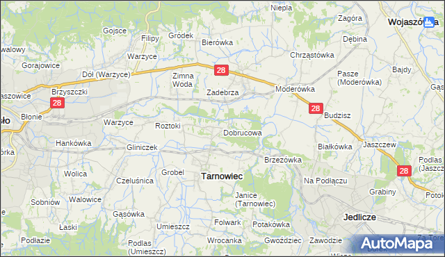 mapa Dobrucowa, Dobrucowa na mapie Targeo