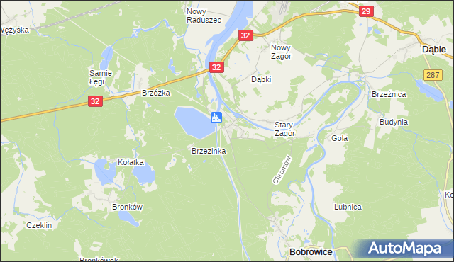 mapa Dychów, Dychów na mapie Targeo