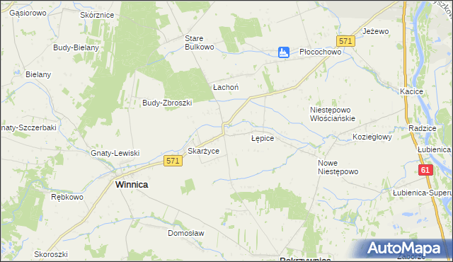 mapa Golądkowo, Golądkowo na mapie Targeo