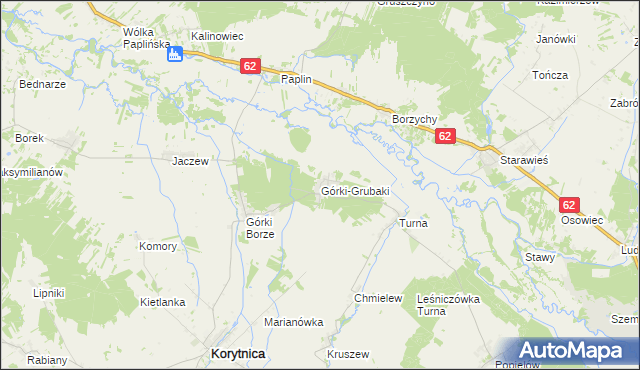 mapa Górki-Grubaki, Górki-Grubaki na mapie Targeo