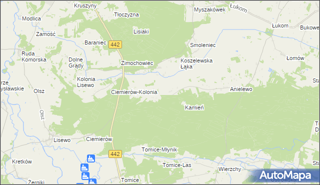 mapa Górne Grądy, Górne Grądy na mapie Targeo