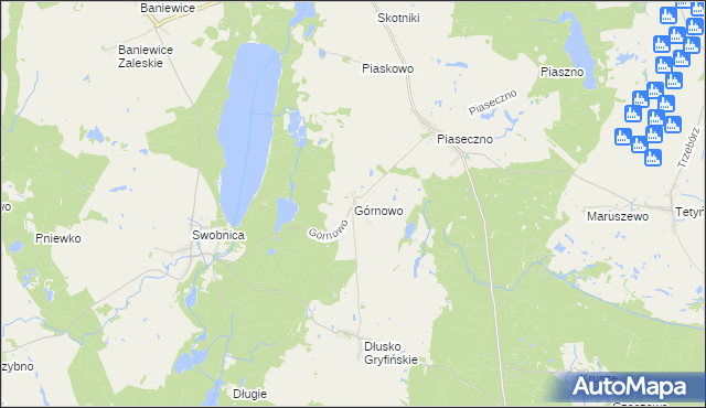 mapa Górnowo, Górnowo na mapie Targeo