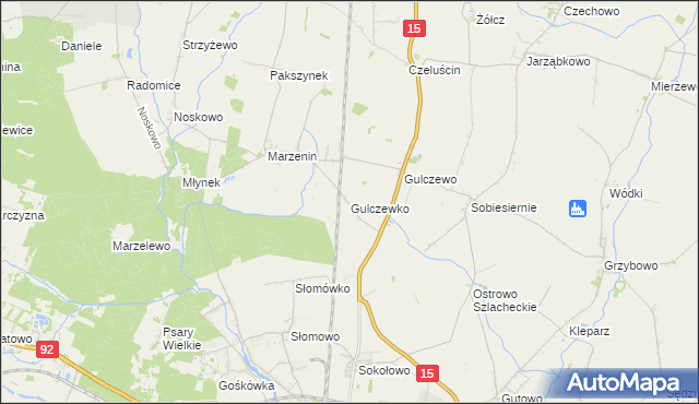 mapa Gulczewko, Gulczewko na mapie Targeo