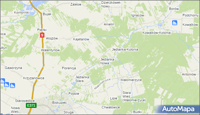 mapa Jedlanka Nowa, Jedlanka Nowa na mapie Targeo