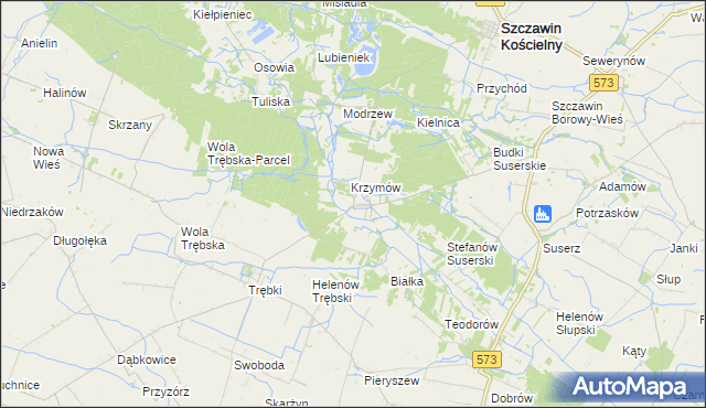 mapa Józefków gmina Szczawin Kościelny, Józefków gmina Szczawin Kościelny na mapie Targeo