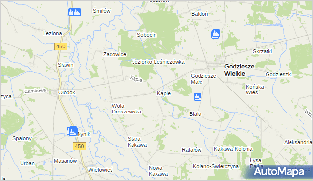 mapa Kopie, Kopie na mapie Targeo