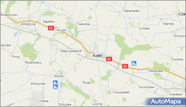 mapa Kotlin, Kotlin na mapie Targeo
