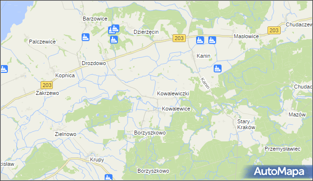 mapa Kowalewiczki, Kowalewiczki na mapie Targeo