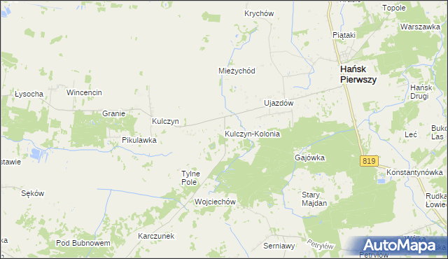 mapa Kulczyn-Kolonia, Kulczyn-Kolonia na mapie Targeo