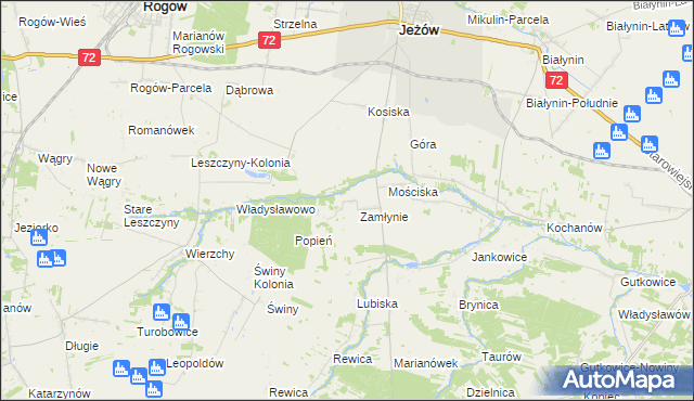 mapa Lubiska-Kolonia, Lubiska-Kolonia na mapie Targeo