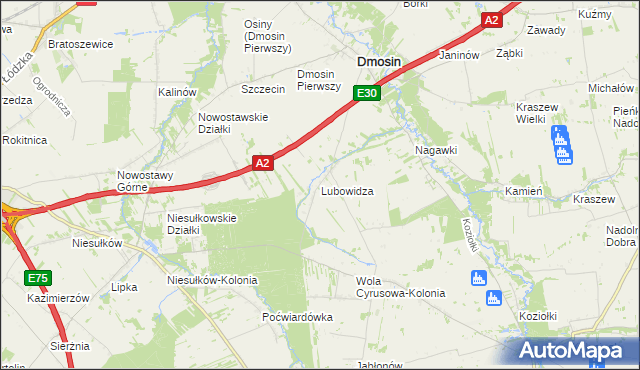 mapa Lubowidza, Lubowidza na mapie Targeo