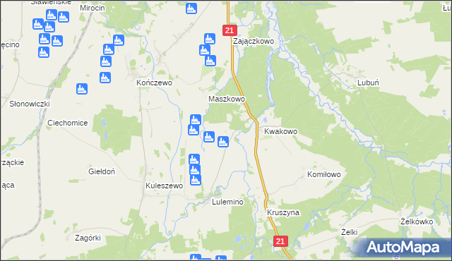 mapa Luleminko, Luleminko na mapie Targeo