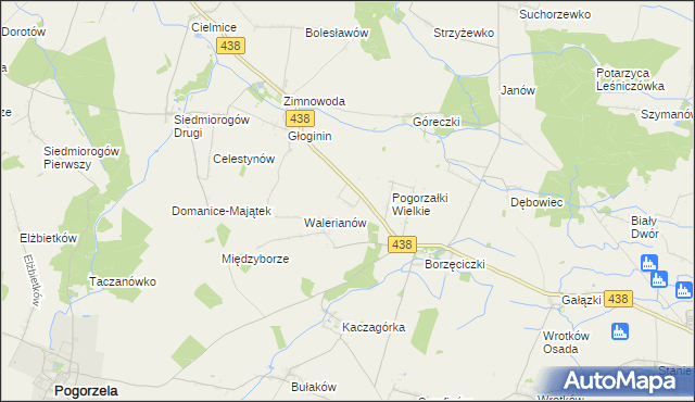 mapa Maksymilianów gmina Borek Wielkopolski, Maksymilianów gmina Borek Wielkopolski na mapie Targeo