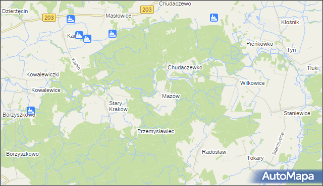 mapa Mazów, Mazów na mapie Targeo