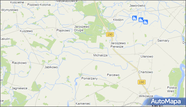 mapa Michalcza, Michalcza na mapie Targeo