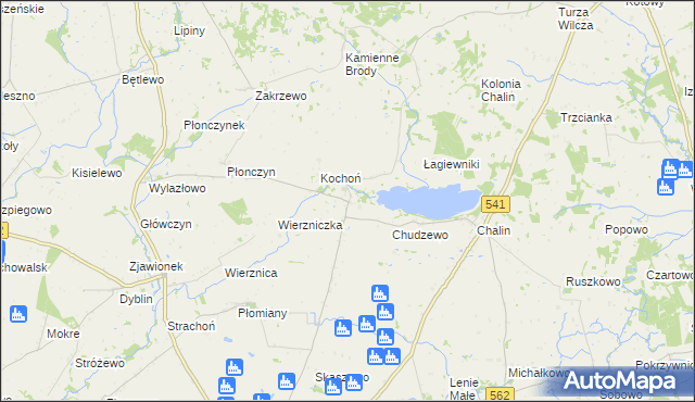 mapa Mokowo, Mokowo na mapie Targeo