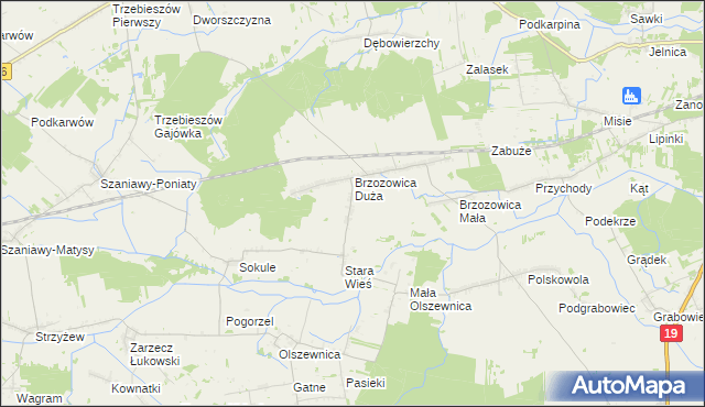 mapa Mościska gmina Kąkolewnica, Mościska gmina Kąkolewnica na mapie Targeo