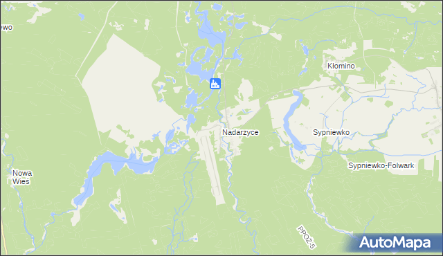 mapa Nadarzyce gmina Jastrowie, Nadarzyce gmina Jastrowie na mapie Targeo