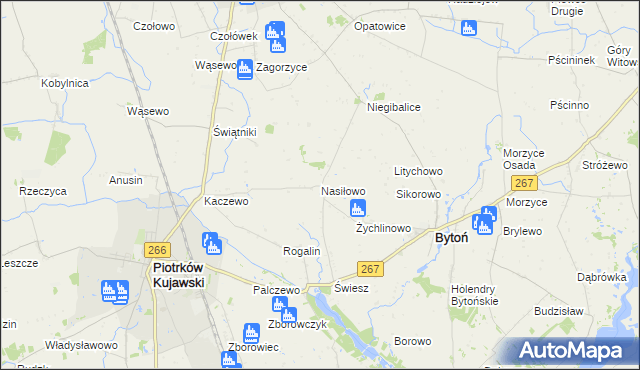 mapa Nasiłowo, Nasiłowo na mapie Targeo