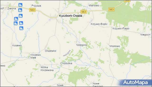 mapa Nidzgora, Nidzgora na mapie Targeo