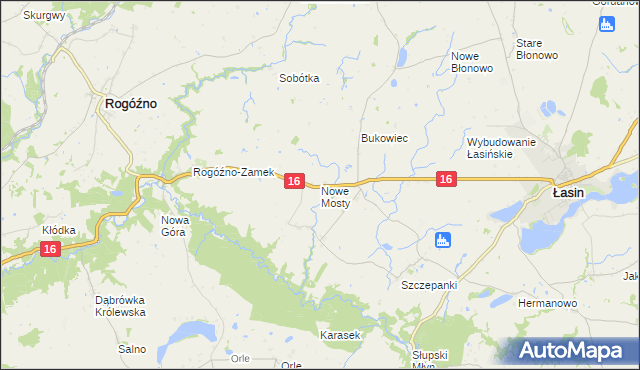 mapa Nowe Mosty gmina Łasin, Nowe Mosty gmina Łasin na mapie Targeo