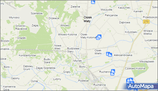 mapa Nowy Budzisław, Nowy Budzisław na mapie Targeo