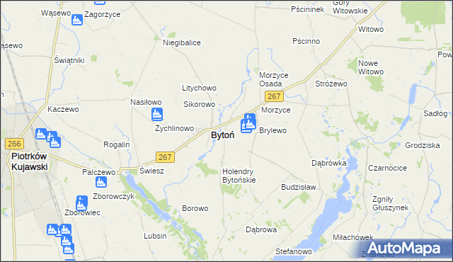 mapa Nowy Dwór gmina Bytoń, Nowy Dwór gmina Bytoń na mapie Targeo