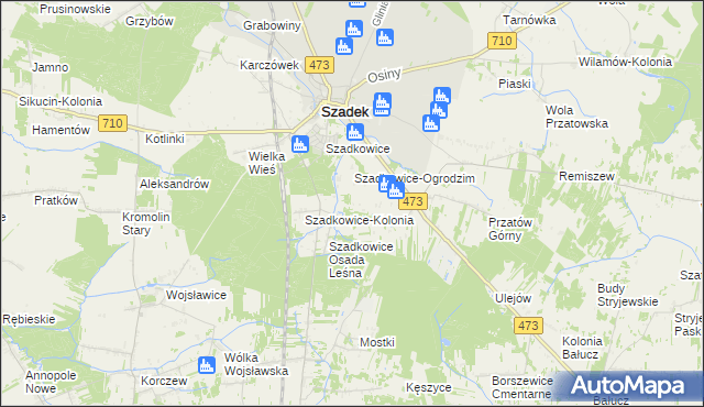 mapa Ogrodzim-Kolonia, Ogrodzim-Kolonia na mapie Targeo