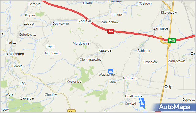 mapa Olszynka gmina Orły, Olszynka gmina Orły na mapie Targeo